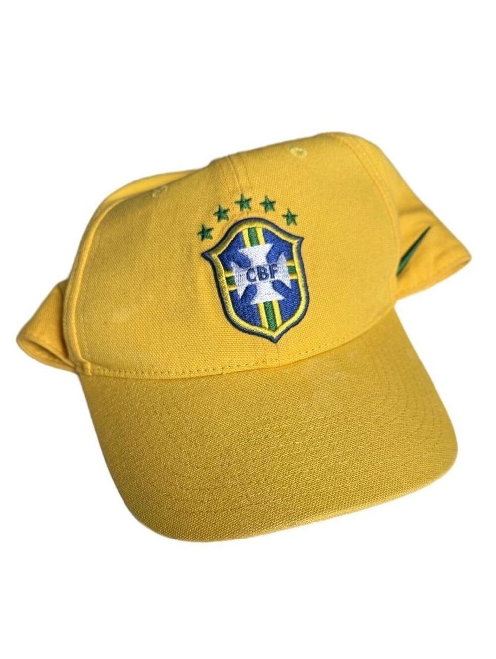 Vintage Brazil Soccer Football 5 Star World Cup Y2K Nike Hat